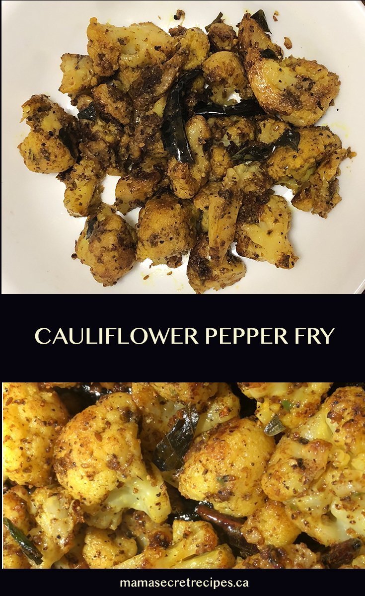 Cauliflower Pepper Fry